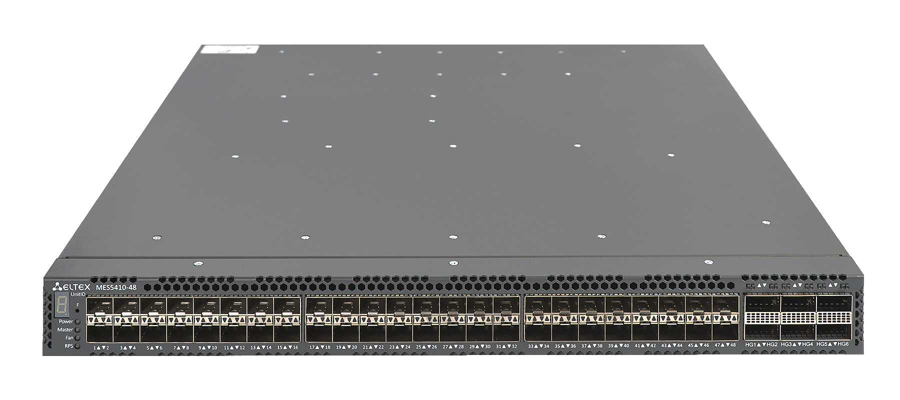 Ethernet-коммутатор MES5410-48, 48x1G/10G/25G SFP28 + 6x40G/100G QSFP28, L3, dual PSU